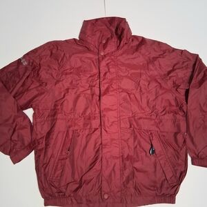 Nautica Men's Maroon Windbreaker Jacket
